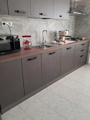 Mikrowelle, Herdplatte, Geschirrspüler