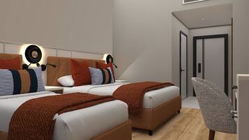 Quarto standard, sacada, vista parcial para o mar | Cofres nos quartos, Wi-Fi de cortesia