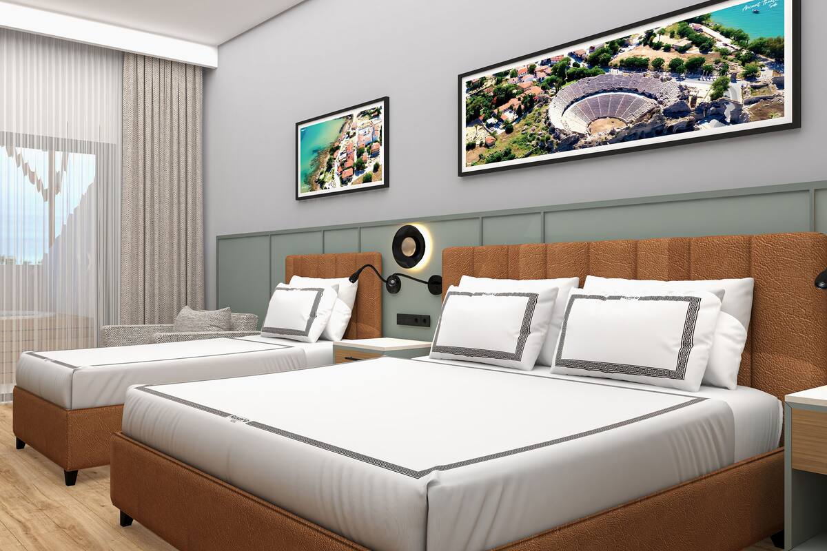 Minibar (inkludert), safe på rommet, wi-fi (inkludert) og sengetøy