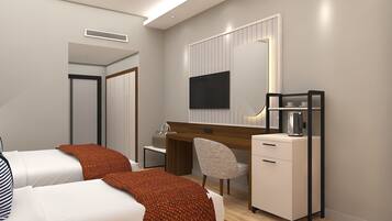 Quarto standard, sacada, vista parcial para o mar | Cofres nos quartos, Wi-Fi de cortesia