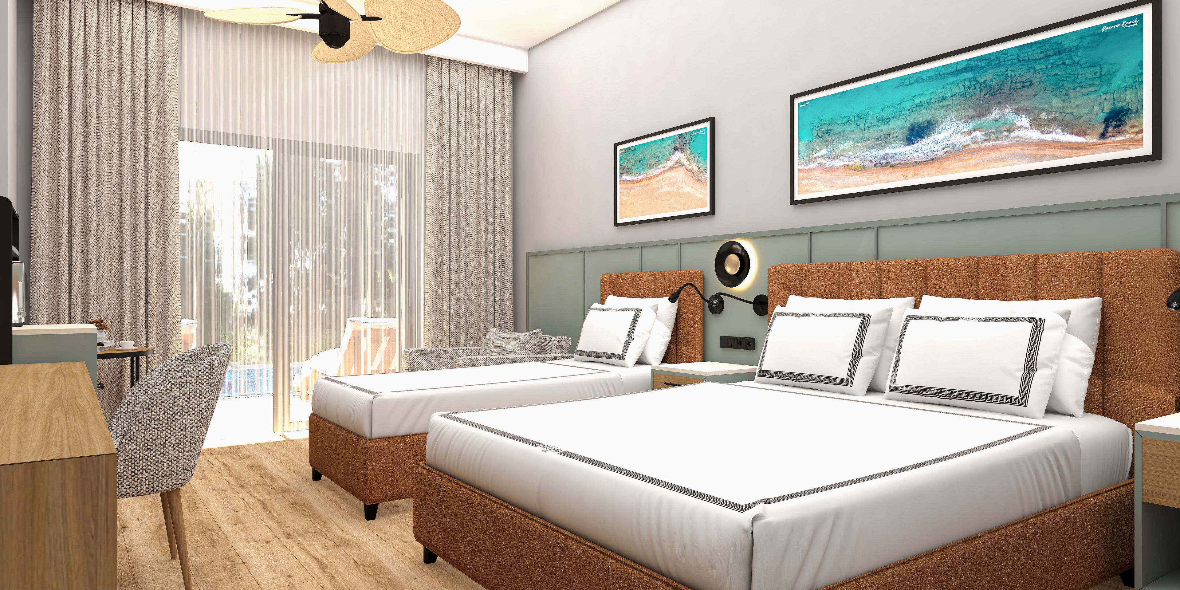 Rom – standard, adgang til basseng, 1. etasje | Minibar (inkludert), safe på rommet, wi-fi (inkludert) og sengetøy