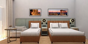 Habitación estándar, balcón, vistas parciales al mar | Caja fuerte y wifi gratis