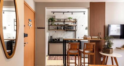 Flats Praia Uberlândia - Apartment close to Praia Clube - Leisure area 24-hour doorman