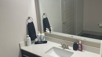 Towels, soap, toilet paper