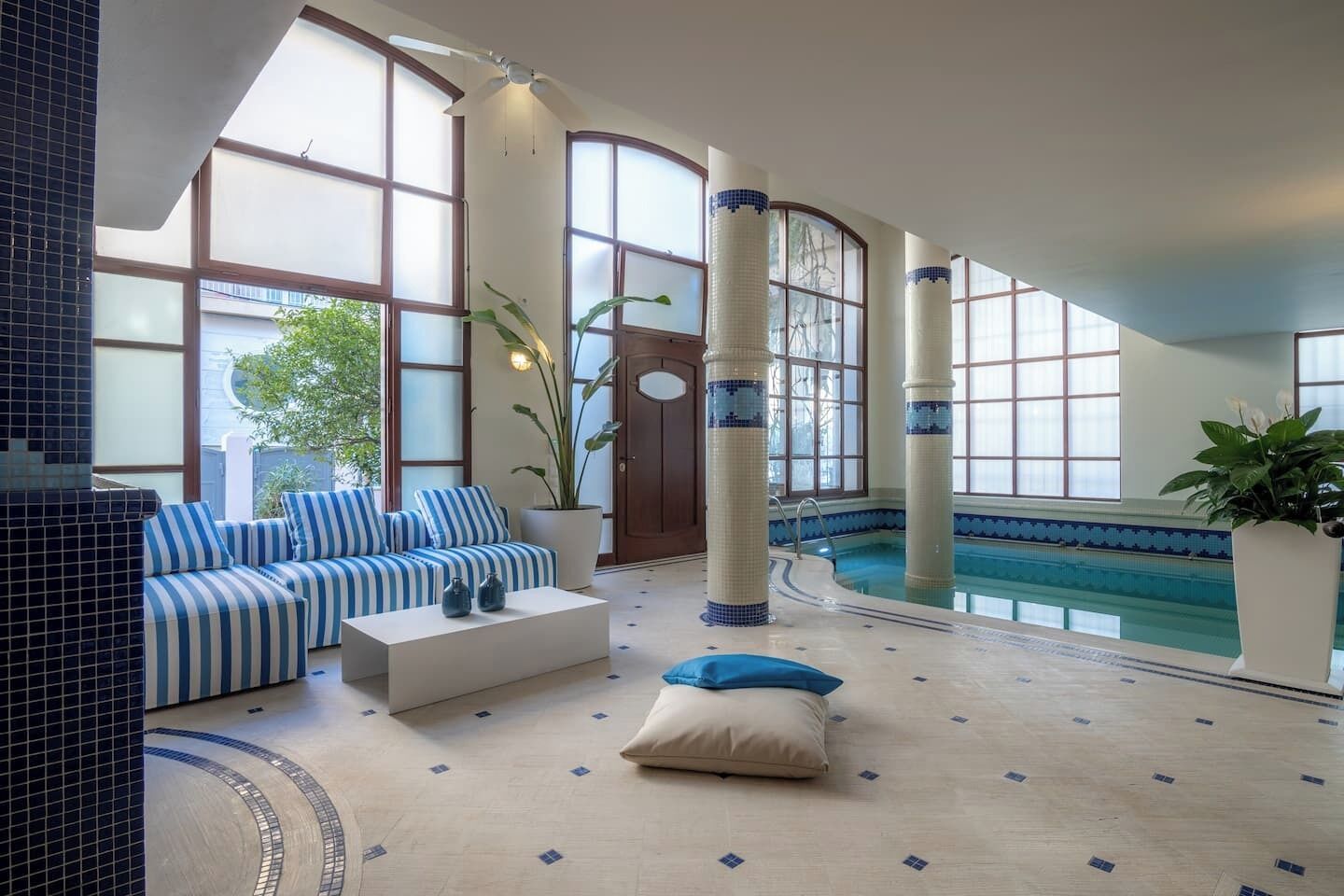 Indoor pool, a heated pool