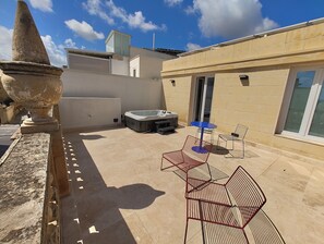 Honeymoon Suite, City View | Terrace/patio