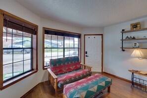 Apartment (0 Bedroom) | Interior - Ski Slope & Mtn Views: Waterfront Red River Studio (Red River)