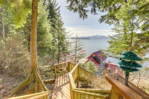 Whale Watching at Beachfront Cottage in Juneau!