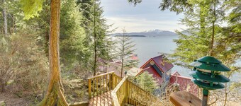 Whale Watching at Beachfront Cottage in Juneau!