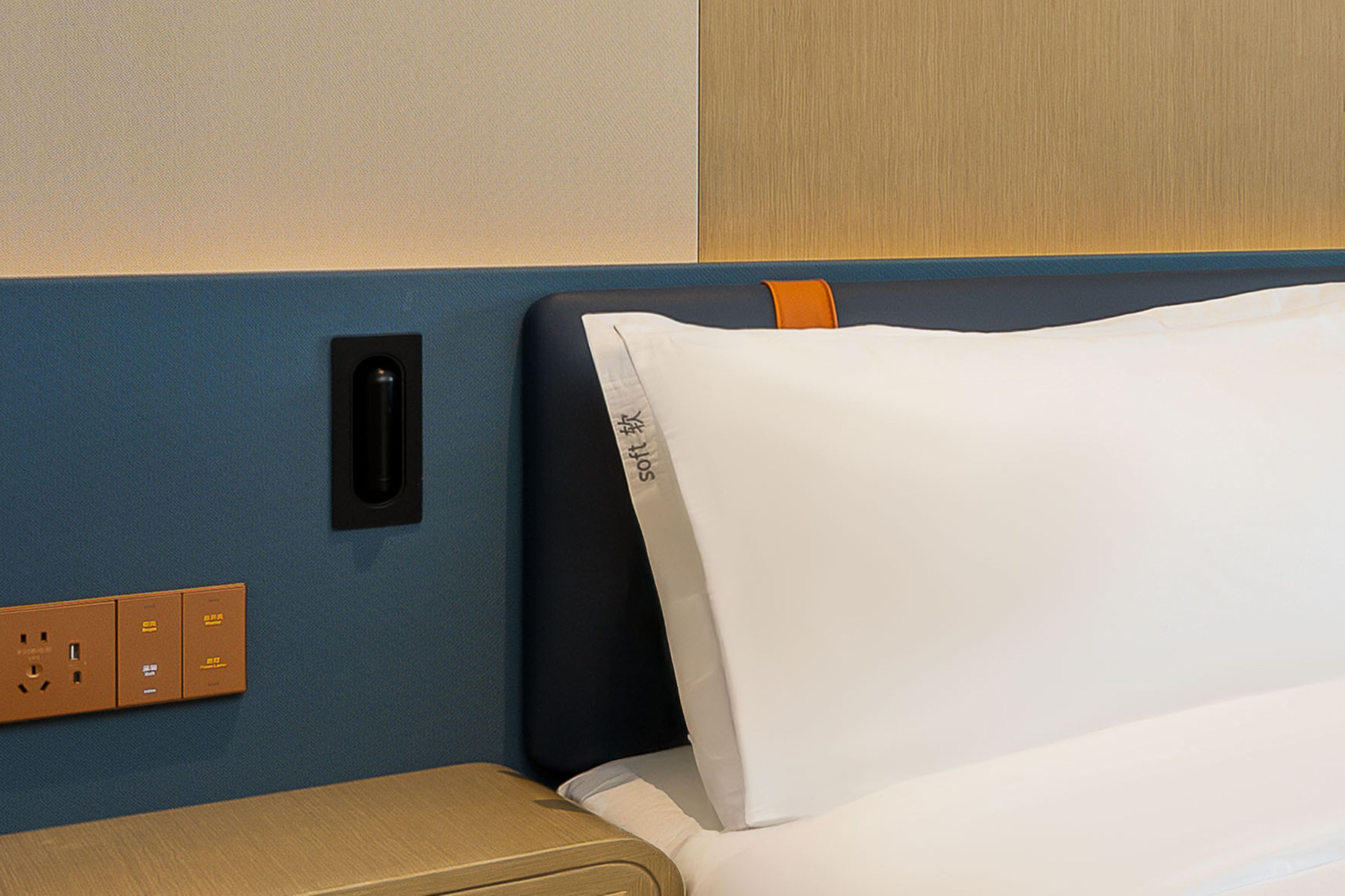 Premium bedding, down comforters, desk, blackout drapes