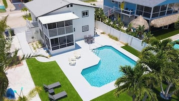 Et oppvarmet basseng