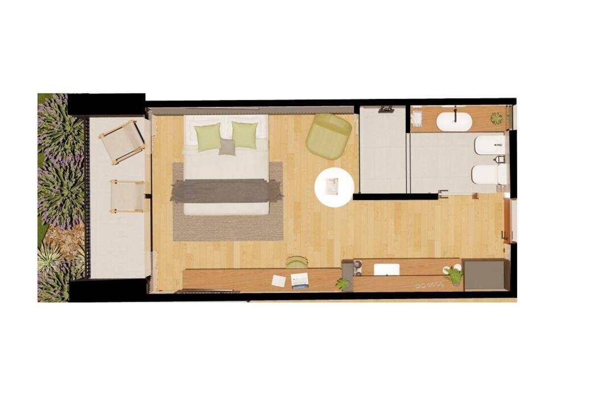 Superior Single Room, Balcony, Mountain View | In-room safe, desk, laptop workspace, soundproofing