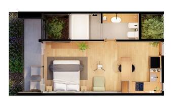 In-room safe, desk, laptop workspace, soundproofing