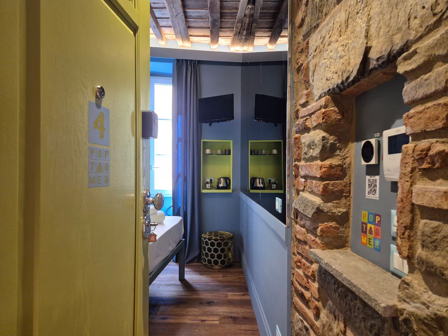 غرفة بتجهيزات أساسية (Secondo piano) | ستائر تعتيم ومكواة/لوح كي وواي فاي مجانًا