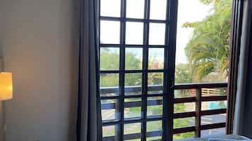 Departamento familiar, vista al mar | Cunas gratuitas, camas extra, wifi gratis y ropa de cama