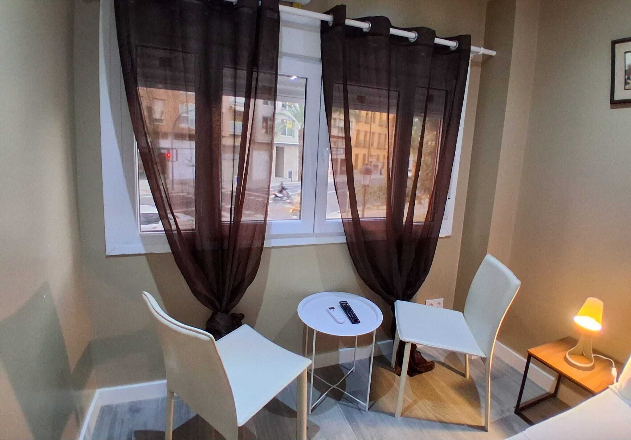 Vue sur la ville depuis l’hébergement