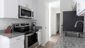 Fridge, dining tables