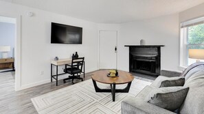 Living area - Landing | Chic 2BD, Pool, Tennis Court (DeSoto)