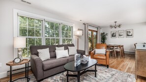 TV, fireplace, music library - Settlement Cottage | Cozy 2BR w Fireplace | A&D Rise Getaways (Galena)