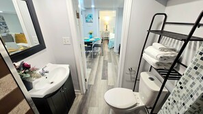 Towels, soap, toilet paper