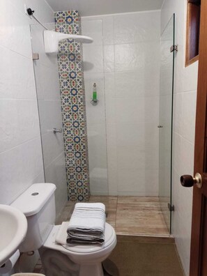 Towels, soap, toilet paper