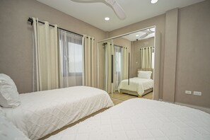 2 bedrooms, iron/ironing board, WiFi, bed sheets