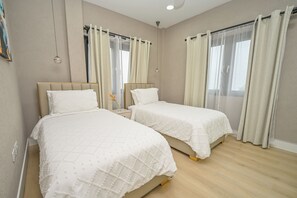 2 bedrooms, iron/ironing board, WiFi, bed sheets