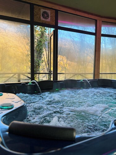 Eco village in the forest