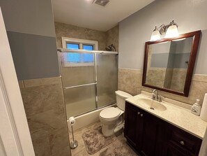 Towels, soap, toilet paper