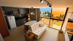 Apartment | Living area - Flat FM20 Cabo Branco Deluxe - By Almare (João Pessoa)