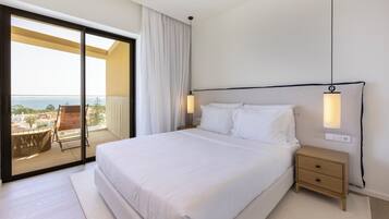 Grand appartement, 1 slaapkamer, uitzicht op zee | Gratis wifi, beddengoed