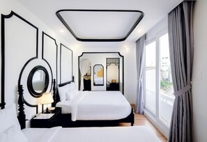 Family Quadruple Room, Balcony, City View | Soundproofing, free WiFi