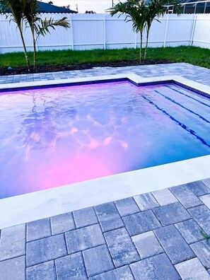 A heated pool