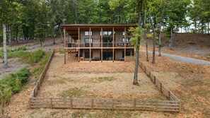Exterior - Modern Rustic Log Cabin-Dog Friendly-Fenced-Views-Hot Tub (Morganton)