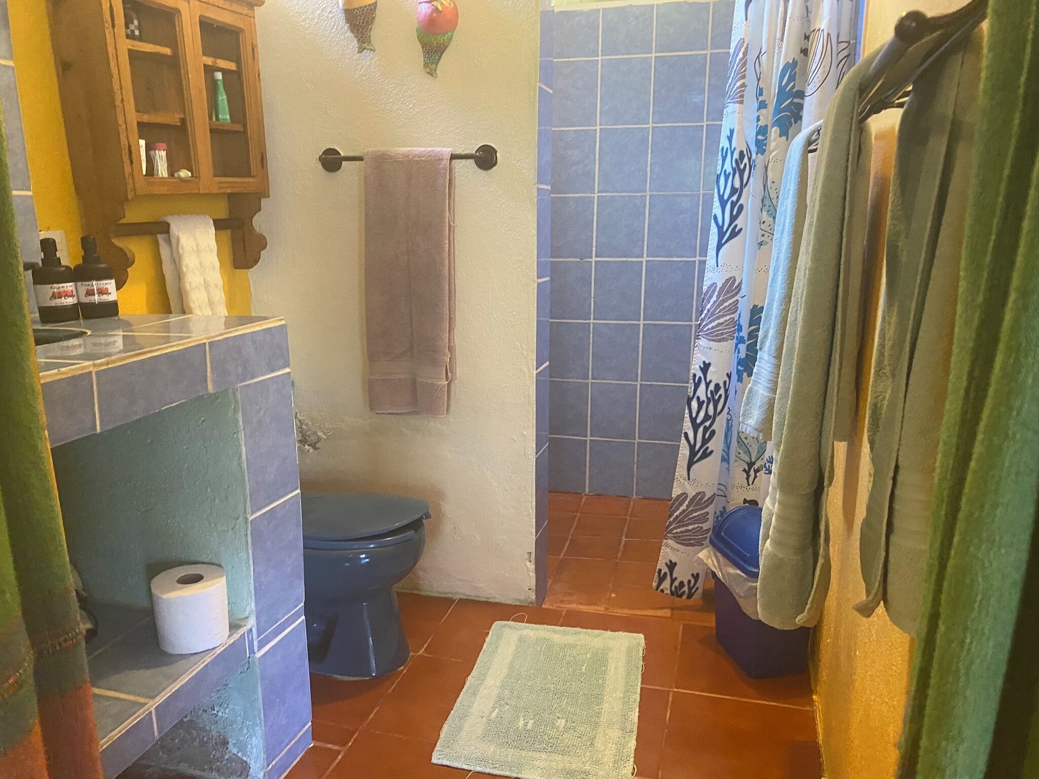 シャワー、ヘアドライヤー、タオル、石鹸