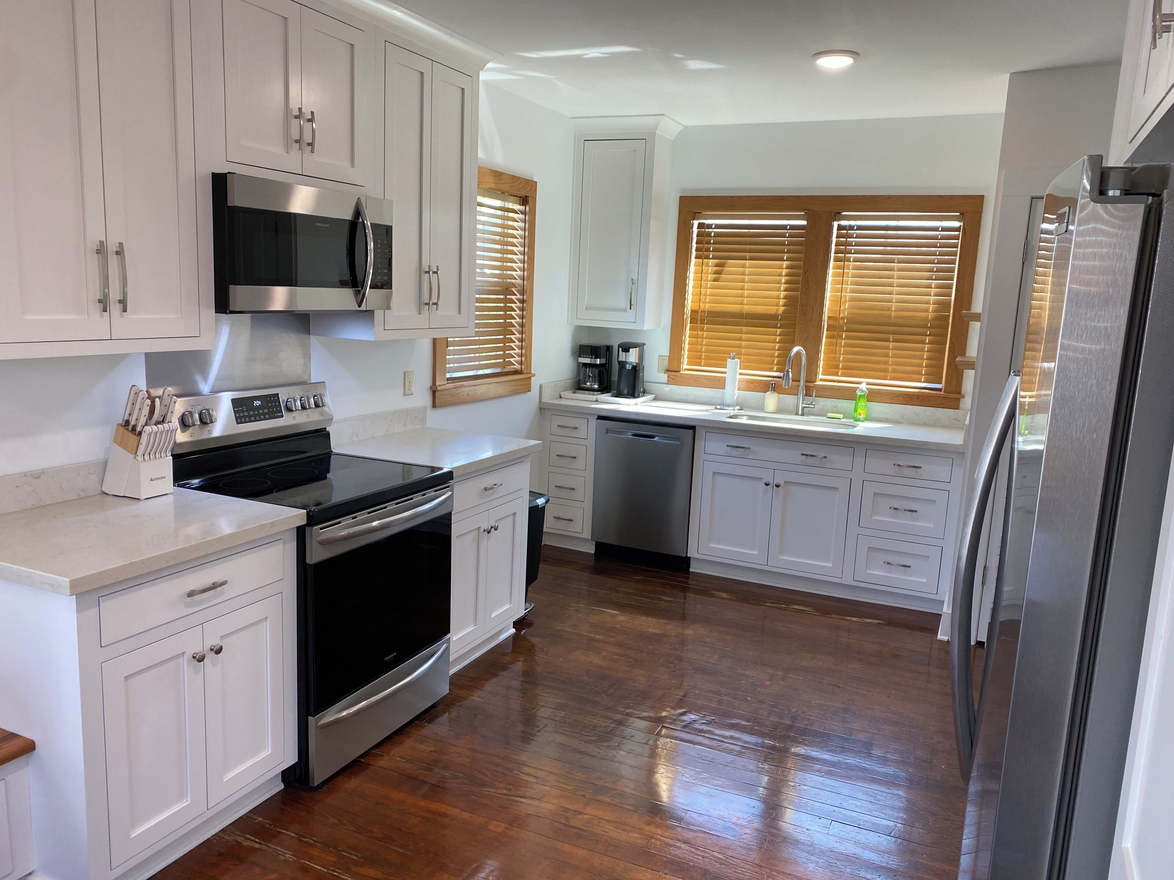 Microwave, oven, stovetop, dishwasher