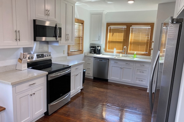 Microwave, oven, stovetop, dishwasher