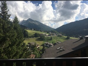 Property grounds - Apartment center La Clusaz. Mountain view. Close to ski lifts. (La Clusaz)