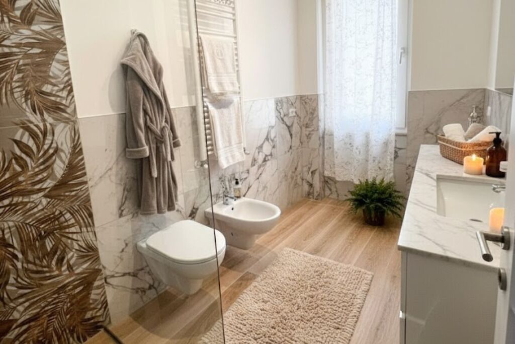 Doccia, asciugacapelli, bidet, asciugamani