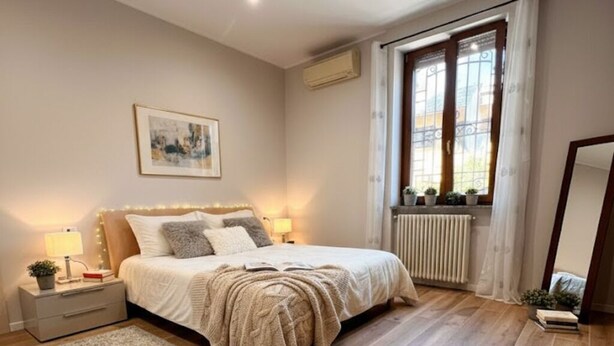 1 slaapkamer, een strijkplank/strijkijzer, wifi, beddengoed