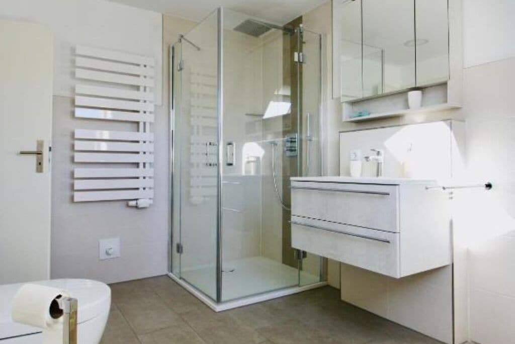 Dusche, Haartrockner, Toilettenpapier