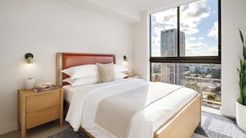 Egyptian cotton sheets, premium bedding, pillowtop beds, minibar