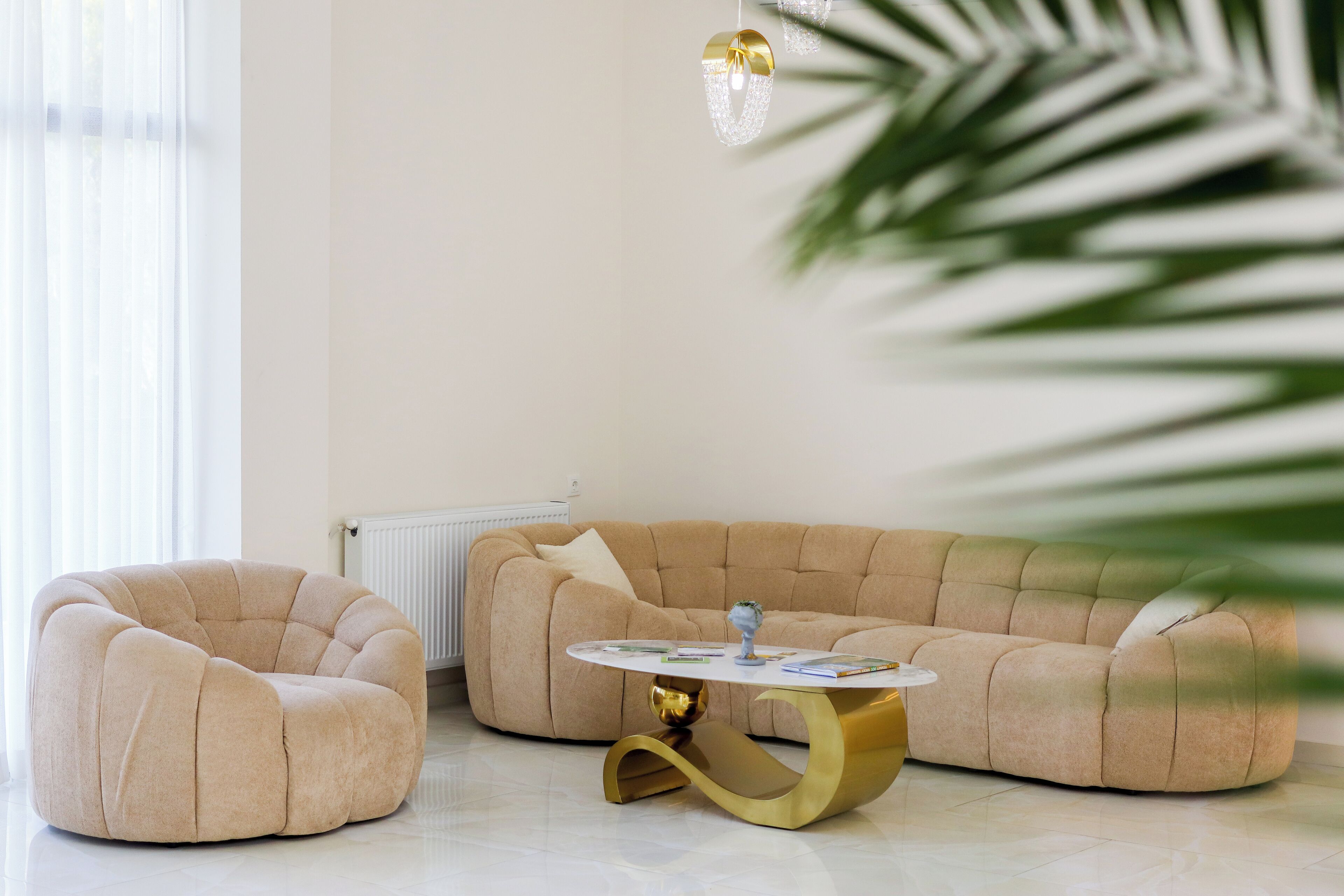 Coin salon dans le hall