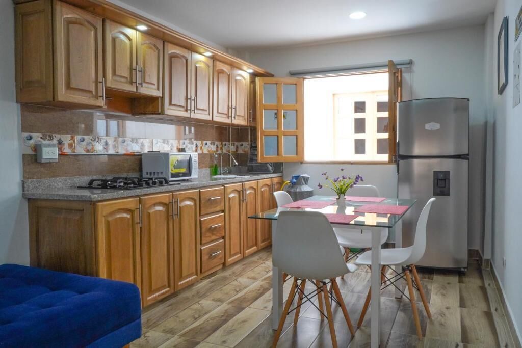 华丽公寓, 阳台, 山景 | 私人厨房