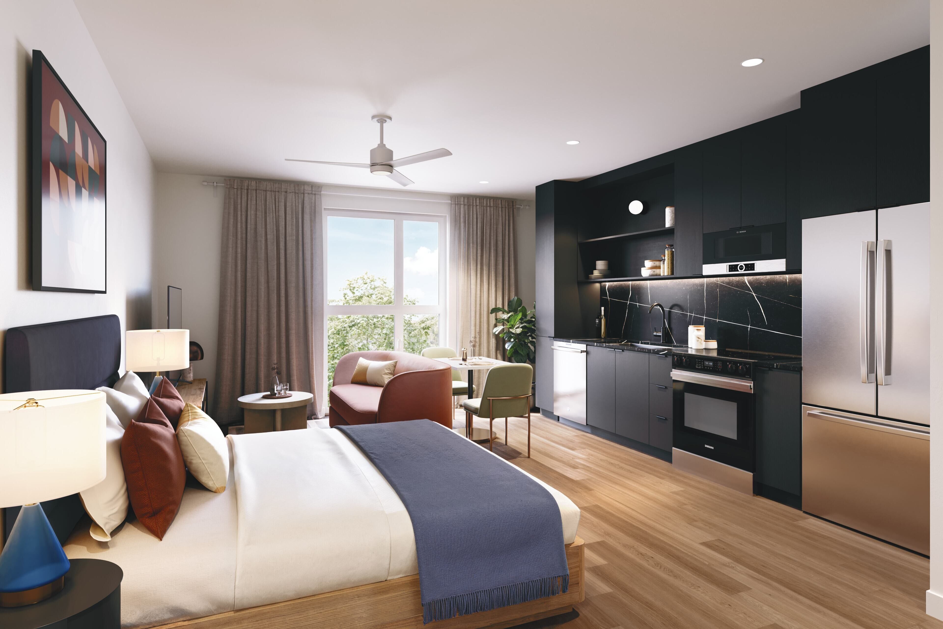 Deluxe Queen Accessible | Desk, laptop workspace, free WiFi