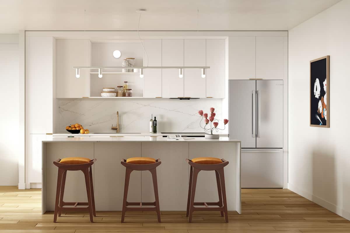 Refrigerador, microondas, horno, placa de cocina
