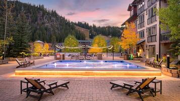 Indoor pool, a heated pool