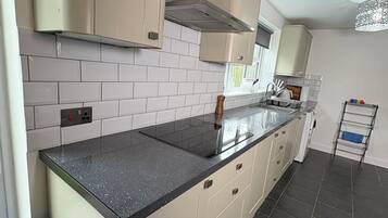 Microwave, oven, stovetop, dishwasher