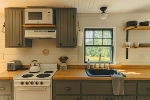Microwave, oven, stovetop