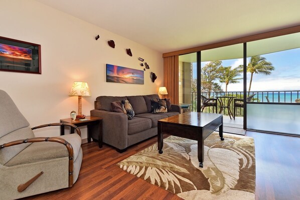 Condo, 1 quarto, vista para o oceano | Área de estar